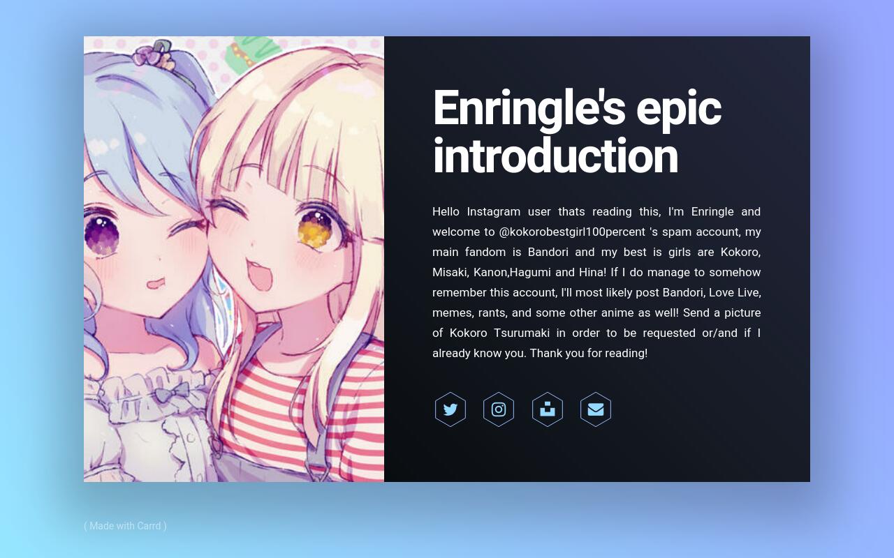 Carrd profile picture for @enri